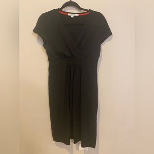 SIZE 8. BODEN. Black tea length dress.